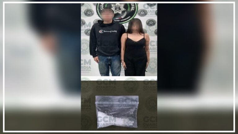 En Urbana San Felipe, GCM de Soledad detienen a pareja señalada de diversos delitos