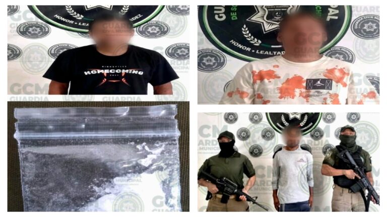 Por delitos contra la salud, GCM de Soledad pone a disposición a tres hombres y dos adolescentes