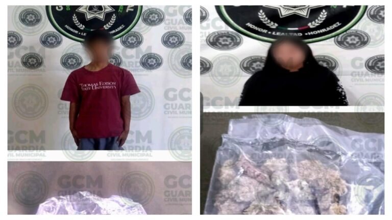 Por posesión de estupef4cientes, GCM de Soledad detiene a dos jóvenes