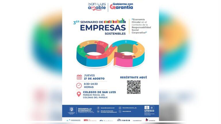 El próximo viernes cierran inscripciones para el 3er Seminario Municipal de Empresas Sostenibles 2026