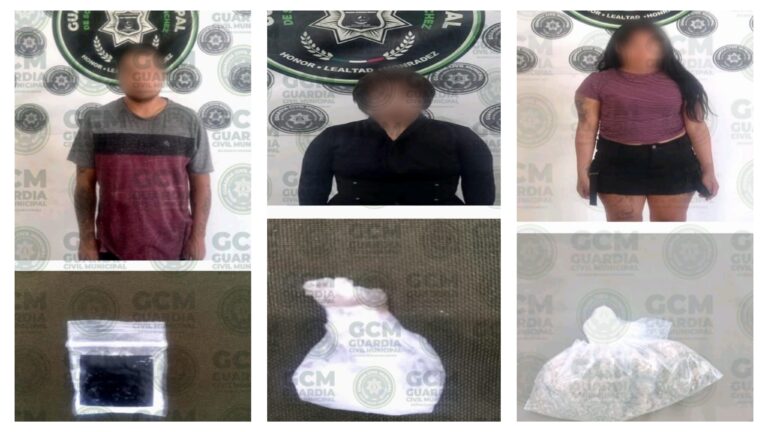 Por delitos contra la salud, tres personas son detenidas por oficiales de la GCM de Soledad