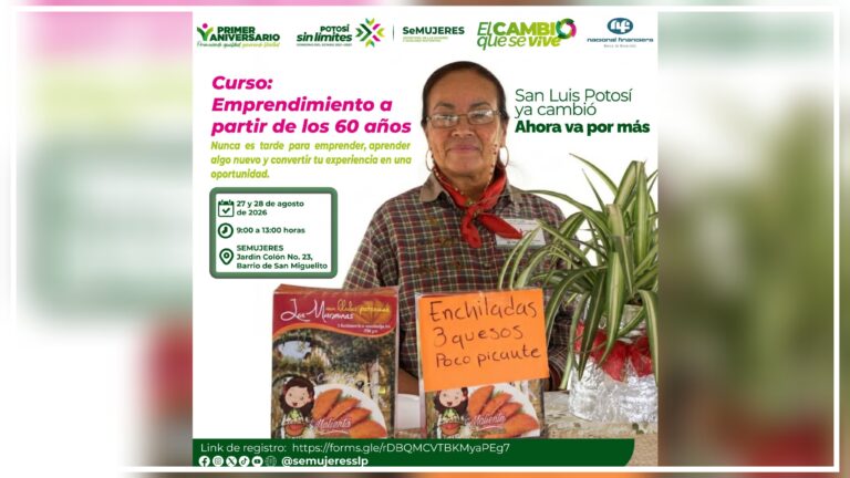 Semujeres ofrece curso gratuito de emprendimiento para mujeres mayores de 60 años
