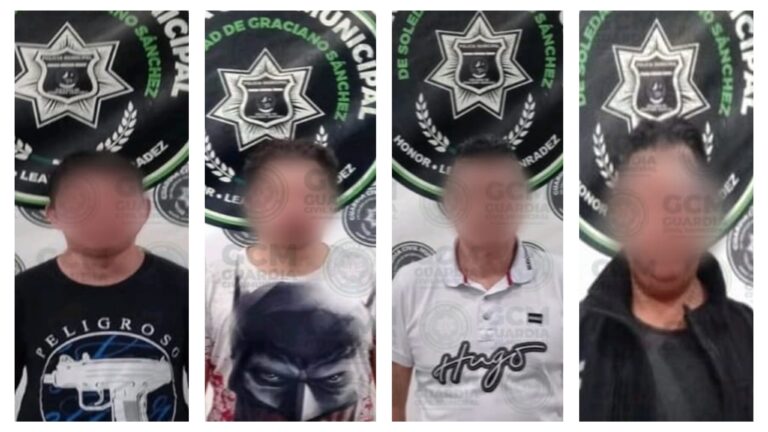GCM de Soledad detiene a cuatro personas por probable viol3ncia familiar
