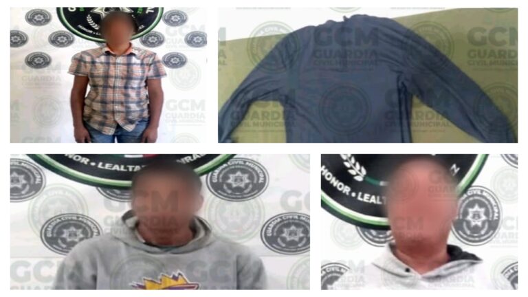 Por diversos delitos, GCM de Soledad detiene a dos hombres, una mujer y un adolescente