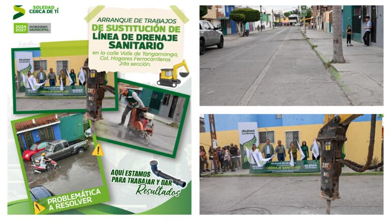 Destacan vecinos de Soledad la intervención sensible e inmediata del Alcalde en rehabilitación de drenaje