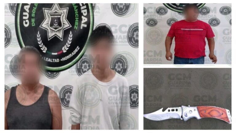 Por diversos delitos, GCM de Soledad detiene a tres hombres