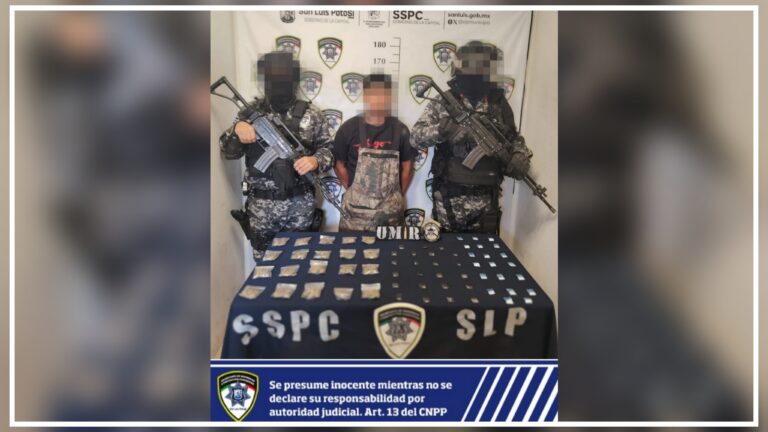 SSPC de la Capital detiene a presunto distribuidor de dr0ga en la Central de Abastos