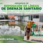 Alcalde Juan Manuel Navarro da solución a drenaje colapsado en Pavón ante inacción de INTERAPAS
