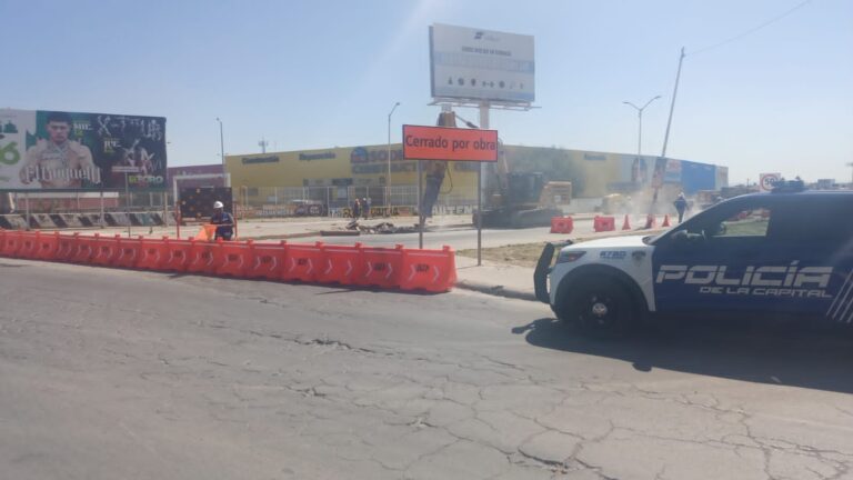 Policía Vial de la Capital coordina dispositivo vial por obras en el bulevar Jacobo Payán Latuff