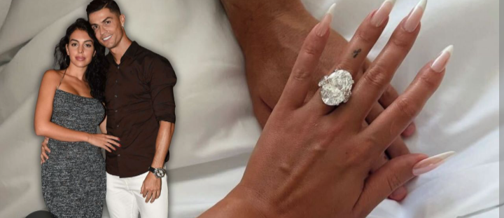 Georgina Rodríguez y Cristiano Ronaldo se casaron en la sala de su casa y con sus hijos