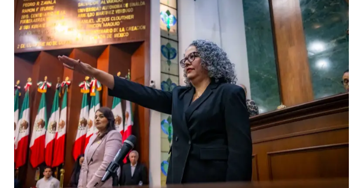 Graciela Domínguez Nava asume como gobernadora interina de Sinaloa