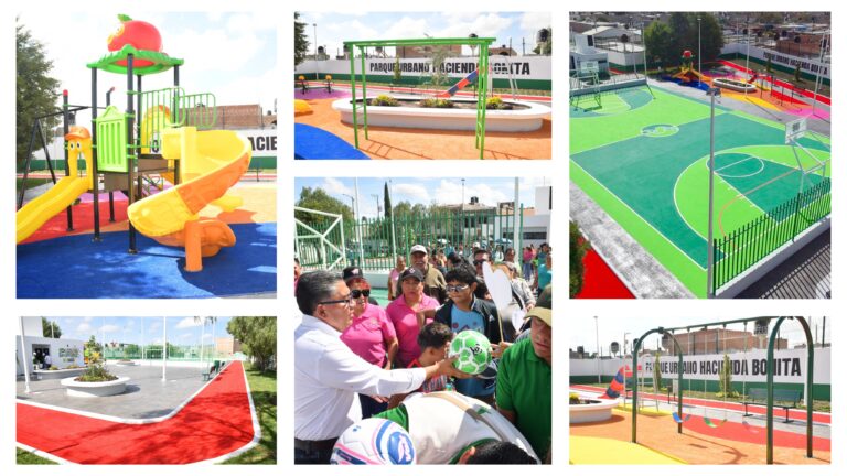 Entrega Juan Manuel Navarro nuevo espacio deportivo y recreativo en Col. Hacienda Bonita