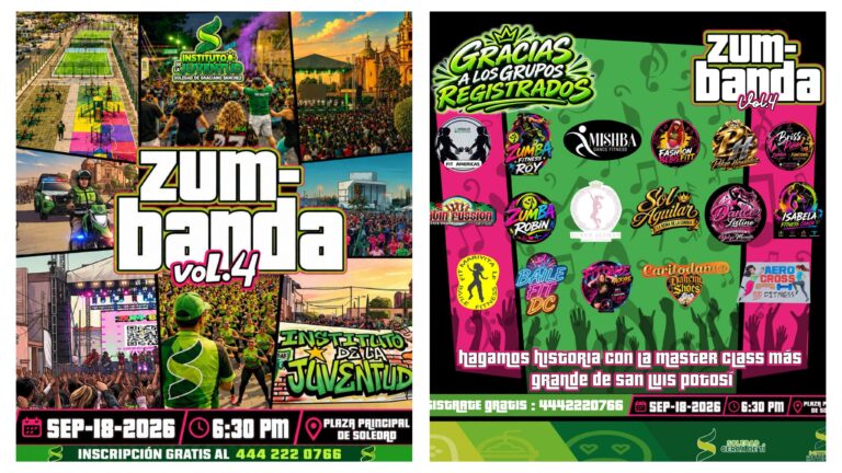 Todo listo en Soledad, para vivir «Zumbanda Vol. 4» desde la Plaza Principal con DJ’s