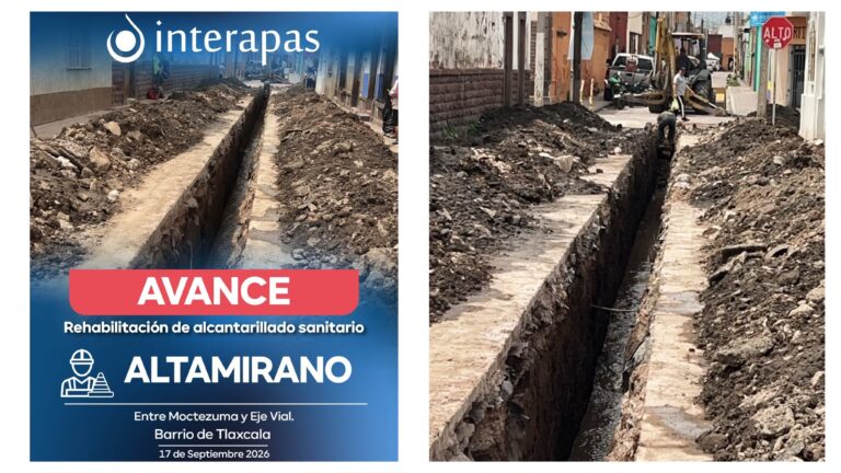 Avanza atención sanitaria de Interapas en el barrio de Tlaxcala