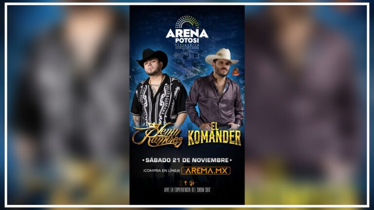 Lenin Ramírez y El Komander llegarán a la Arena Potosí con show 360°