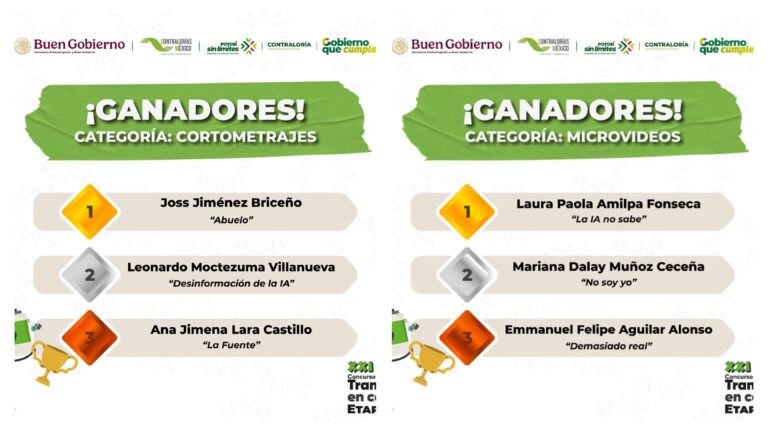 57 proyectos juveniles participan Transparencia en Corto 2026