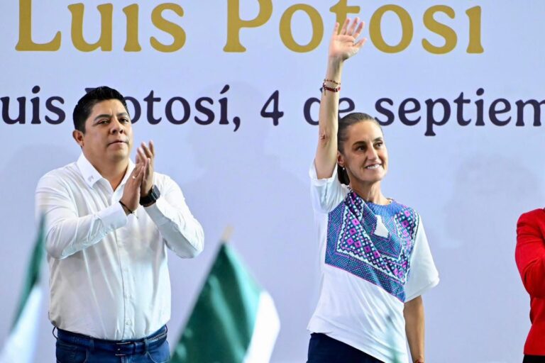Ricardo Gallardo y Claudia Sheinbaum consolidan desarrollo y gobernabilidad en SLP