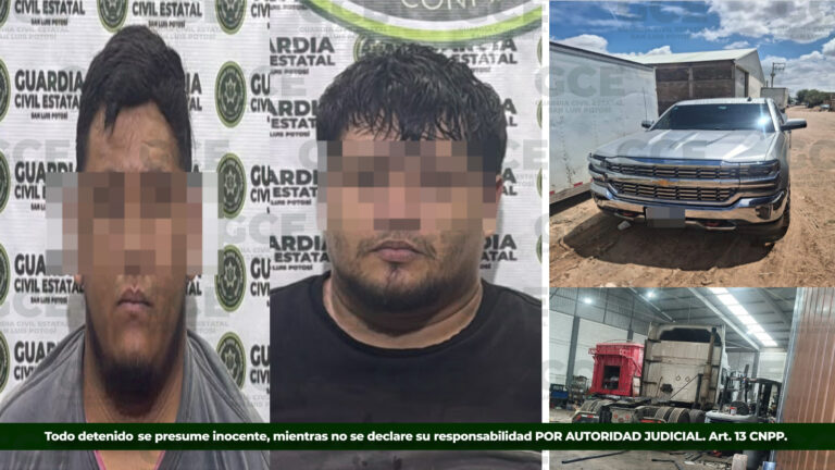 Tras detención de dos presuntos por r0bo a transporte de carga, se realiza cuatro y se aseguran indicios
