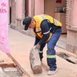 Gobierno Municipal atiende fuga de agua y rehabilita pavimento en Iturbide y Zaragoza
