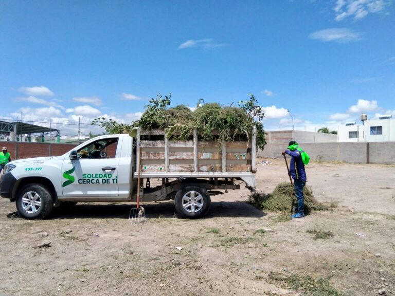Ayuntamiento de Soledad continúa rehabilitación y limpieza de escuelas