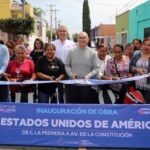 Enrique Galindo cumple, entrega nueva vialidad rehabilitada en la colonia Satélite
