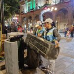 Gobierno de la Capital realiza limpieza después de festejos patrios Centro Histórico luce limpio