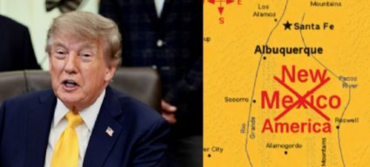 Trump plantea renombrar al estado de Nuevo México por «Nueva América»; políticos locales lo critican