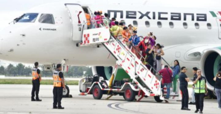 Mexicana fortalece su flota aérea con la llegada de su noveno Embraer E2