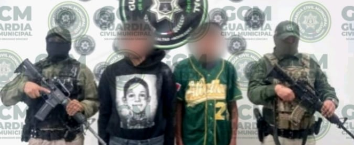 GCM de Soledad detiene a dos sujetos por portación de arm4 y delitos contra la salud