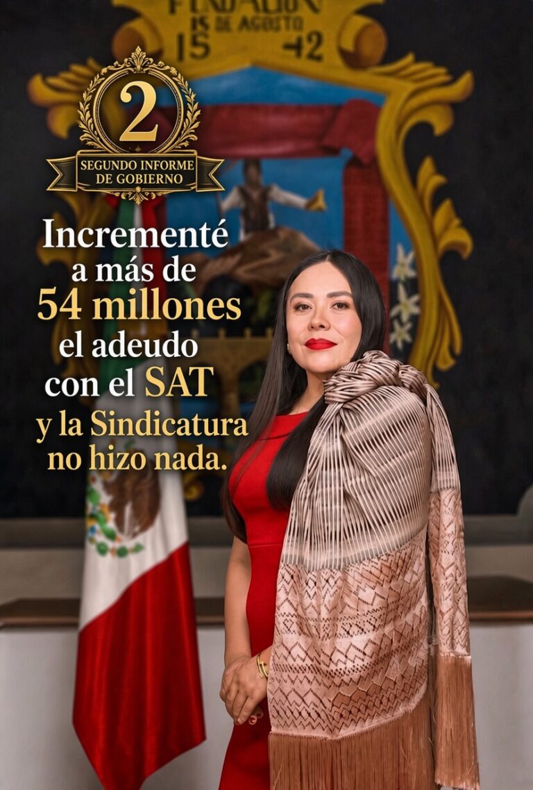 El olvido de 54 millones: Isis Díaz omite en su Segundo Informe la deuda millonaria con el SAT