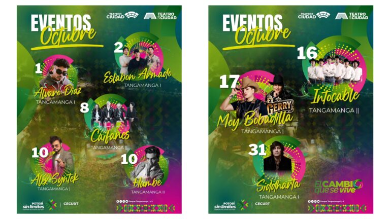Parques Tangamanga reciben ocho conciertos durante octubre