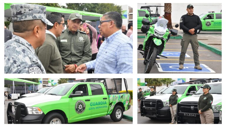 Nuevas patrullas y motocicletas amplían cobertura y capacidad operativa de la GCM de Soledad