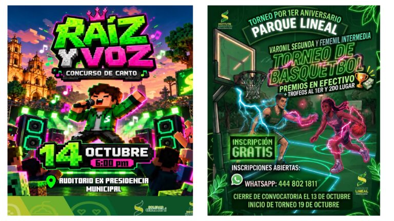 Soledad tiene abiertas inscripciones a torneo de básquetbol y concurso de canto para las juventudes