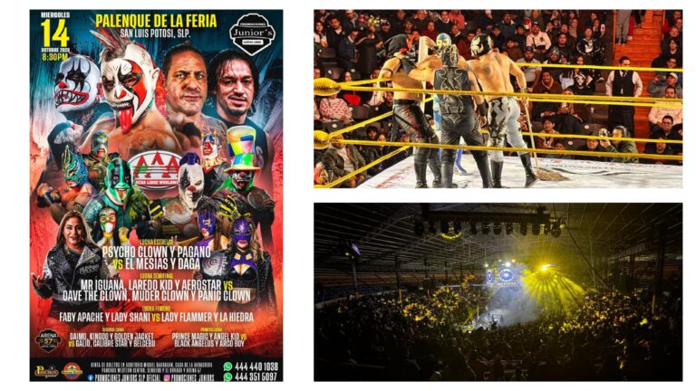 Estrellas de lucha libre AAA llegan al Palenque de la FENAPO