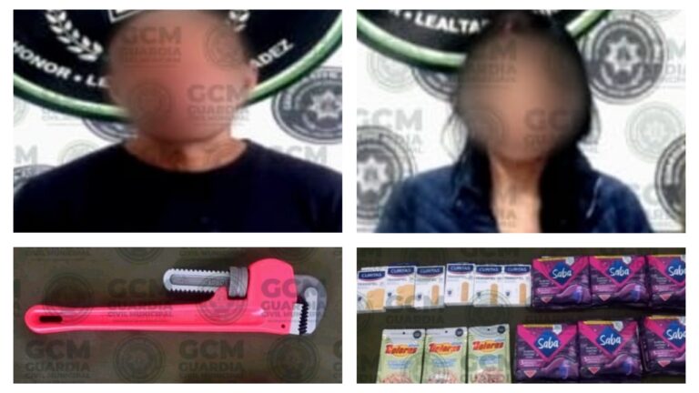 Por r0bo a comercio, GCM de Soledad detiene a un hombre y una mujer
