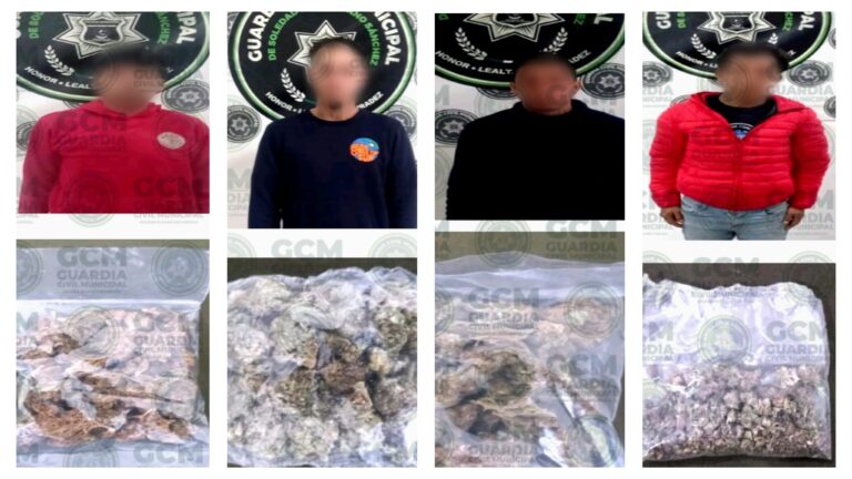Oficiales de Soledad ponen a disposición a cuatro hombres y un adolescente, por delitos contra la salud