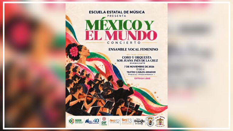 La Escuela Estatal de Música presenta el concierto “México y El Mundo” con la participación de su Ensamble Vocal Femenil