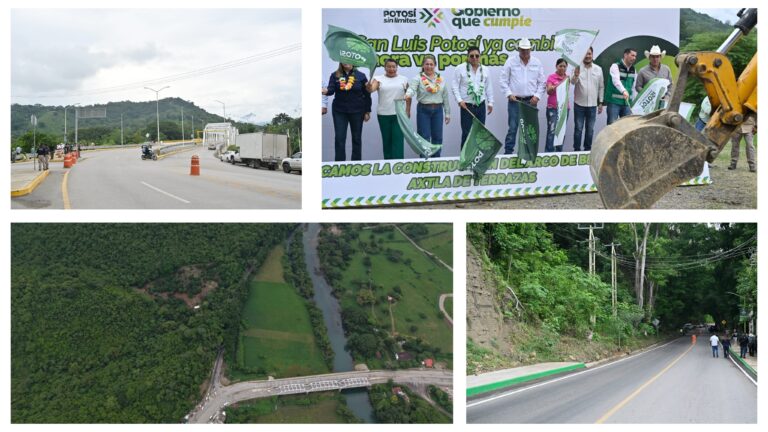 El Gobernador Ricardo Gallardo entrega nueva carretera y arranca obra de acceso en Axtla de Terrazas