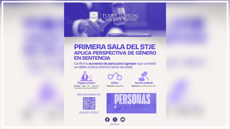 Primera Sala del Supremo Tribunal de Justicia resuelve sentencia con perspectiva de género e interés superior de la niñez
