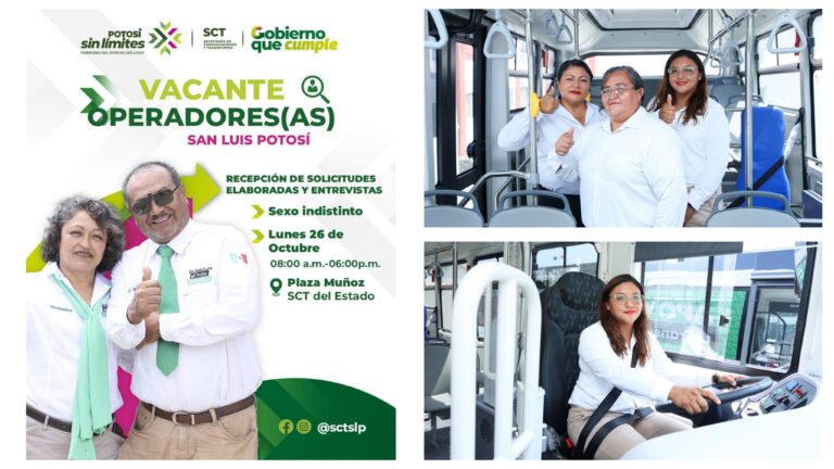 Mi RedMetro abre convocatoria para operadoras y operadores en San Luis Potosí