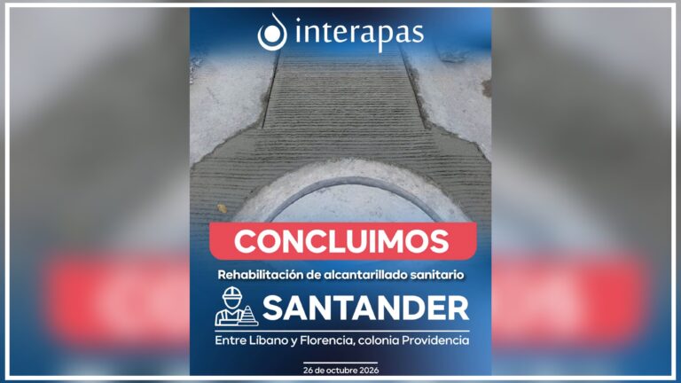 Interapas renueva drenaje en la colonia Providencia