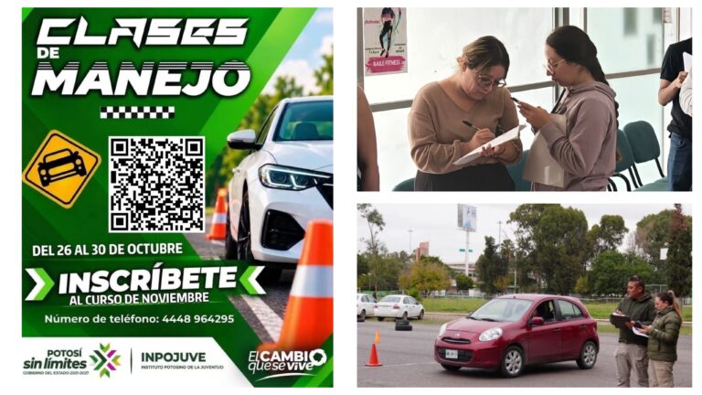Gobierno del Estado abre cursos de manejo para jóvenes potosinos