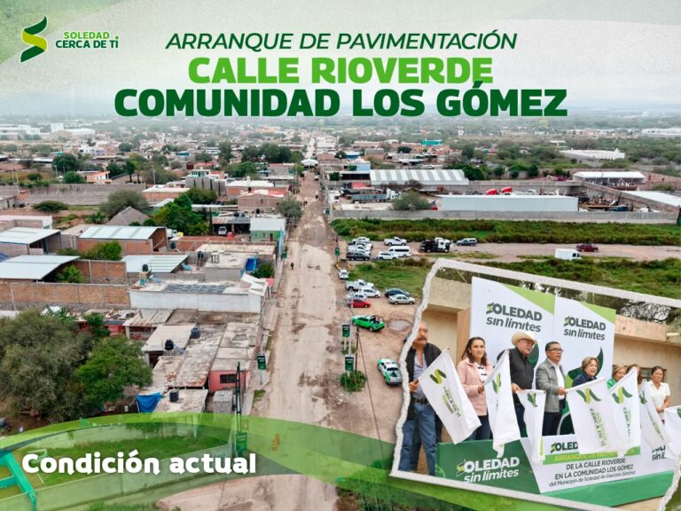 Alcalde Juan Manuel Navarro arranca obras integrales de urbanización en localidad Los Gómez