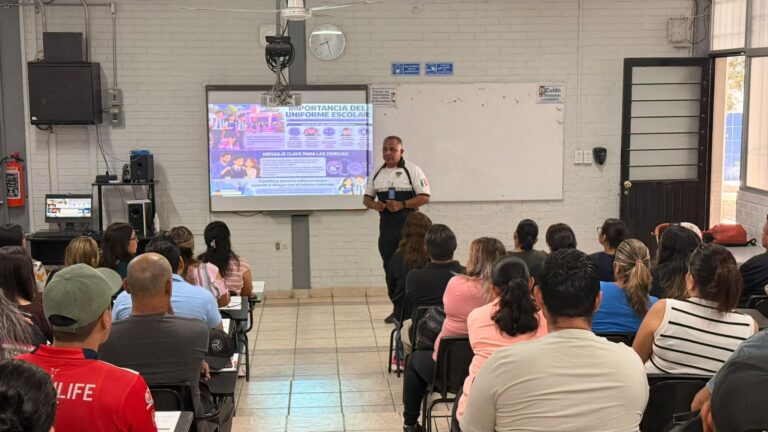 SSPC de la Capital fortalece la prevención de la viol3ncia y las adicciones con el programa «Policía en tu escuela»