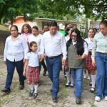 Gobernador Ricardo Gallardo lleva el cambio a las escuelas de Axtla de Terrazas