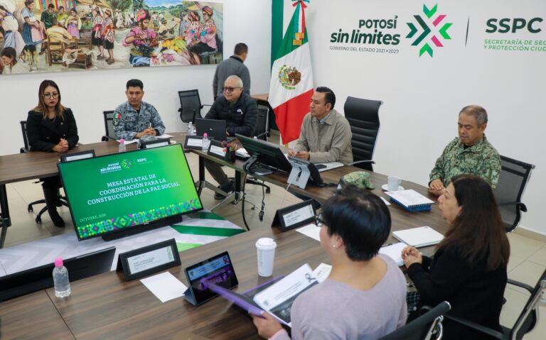 Mesa de Coordinación para la Construcción de la Paz social con resultados positivos