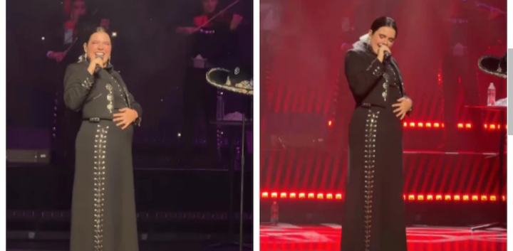 Camila Fernández anuncia su segundo embarazo durante concierto; así presume su baby bump