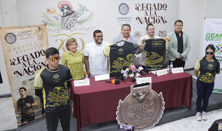 Se abre el registro de participaciones para la carrera atlética «Un Legado a la Nación» con motivo del Bicentenario de la Constitución del Estado de SLP