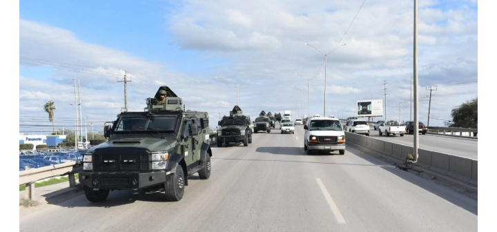 Despliegan operativo de seguridad y fuerzas federales en 17 ciudades de Tamaulipas