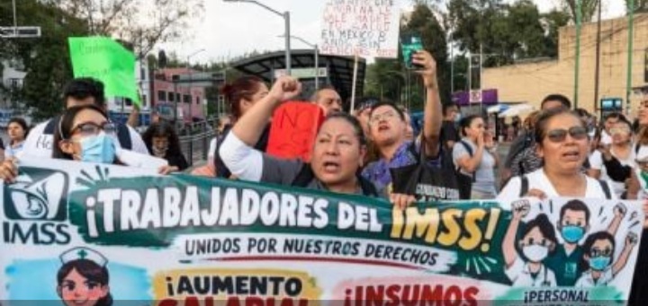 Trabajadores del IMSS crean un frente único y convocan a marcha nacional para este miércoles
